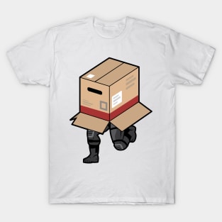 Solid Snake Sneaking in Box - Metal Gear Solid 1 T-Shirt